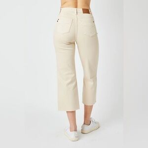 NWT Shannon High Rise Crop Natural Wide Leg Jeans